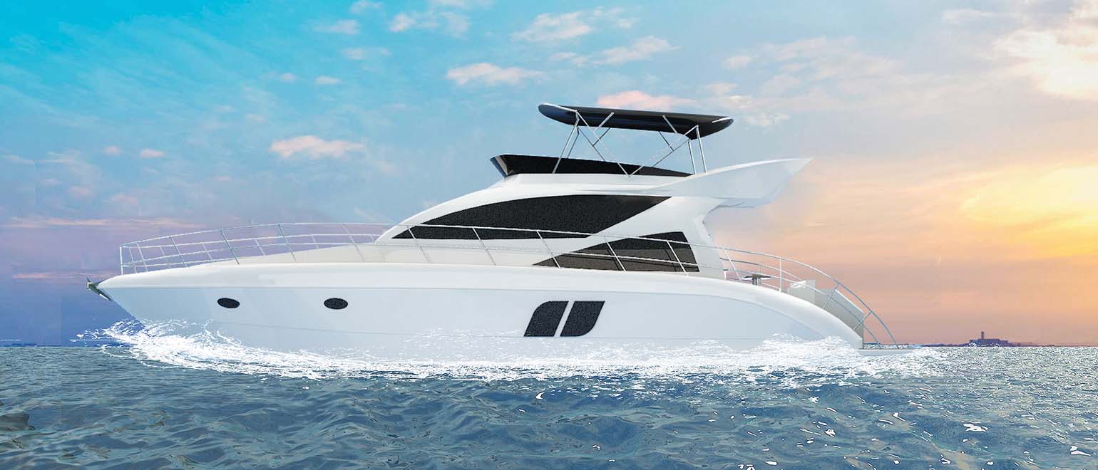 Flit Luxury Customized Design 48ft Fiberglass Motor Yacht-5