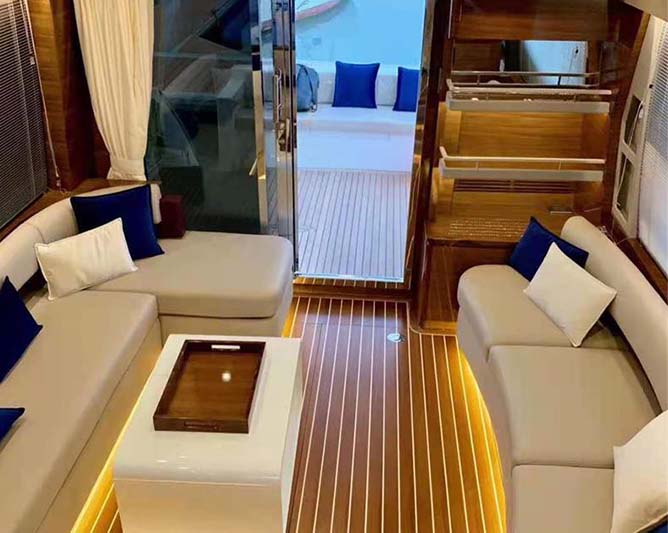 Flit Luxury Customized Design 48ft Fiberglass Motor Yacht-4