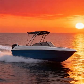 Fiberglass Mercury Engine 21Ft Luxury Boat Design 6.2M Fiberglass Speed Fishing Vessel CE China Manufacturer