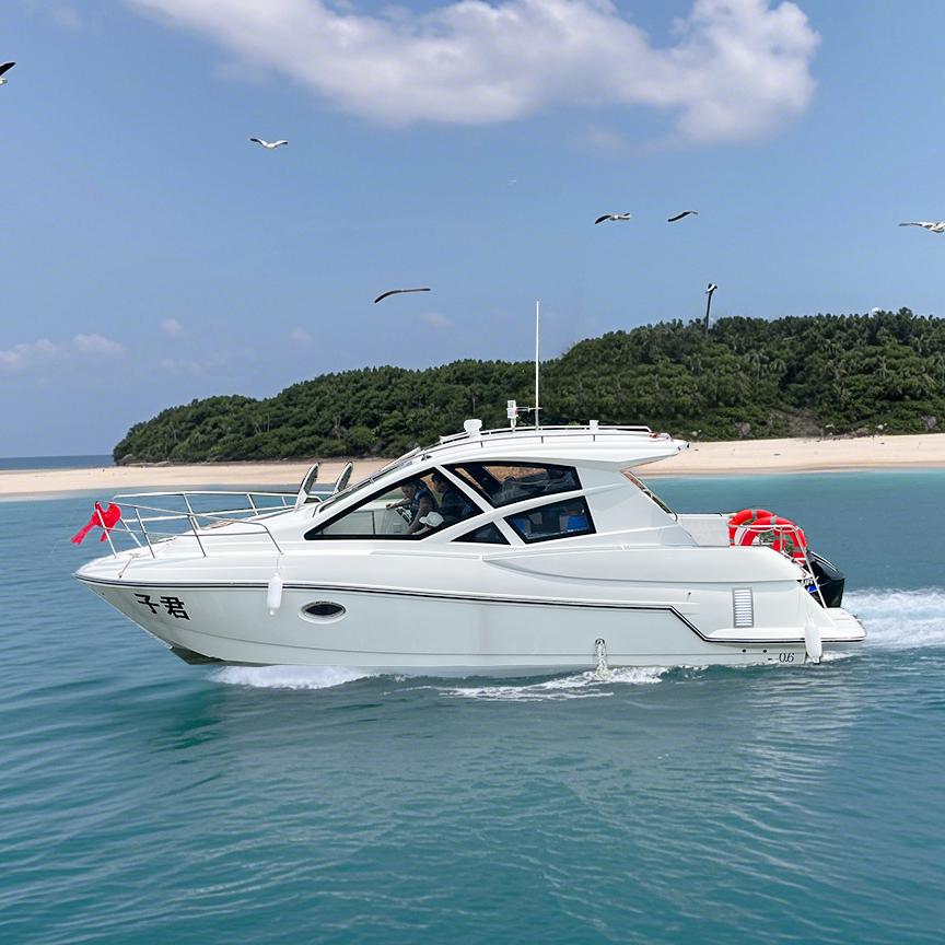 28ft Luxury Official Yacht | Fast Cabin Cruiser | Ideal for Government & Business Operations