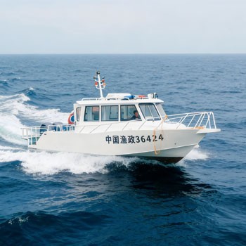 9.8m Aluminum Hull Patrol & Leisure Boat - 2×150HP Yamaha Outboard, 4.5t Displacement with Marine Safety Equipment & Certified Parts