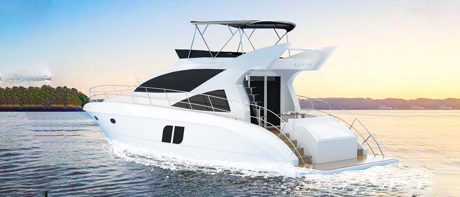 Flit Luxury Customized Design 48ft Fiberglass Motor Yacht-6