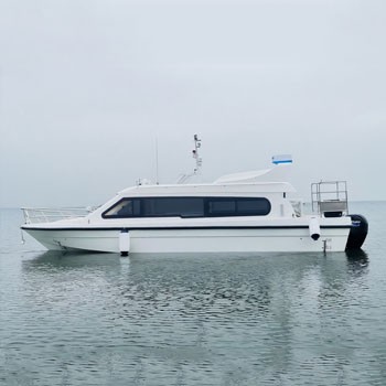 9.8m (32ft) Fiberglass Cabin Patrol Boat – 12-Person Capacity for Waterway Security & Patrol Missions