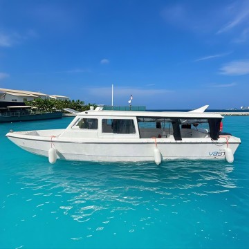 11.8M Outboard Engine Fiberglass Water Taxi 26 passenger Sightseeing Diving Boat 38Ft