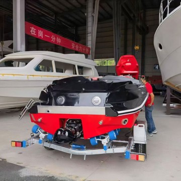 Inboard Design Jet Boat FPR 15ft Mini Yacht Speed Boat 4.6M Fishing Customized Design 130HP Fiberglass