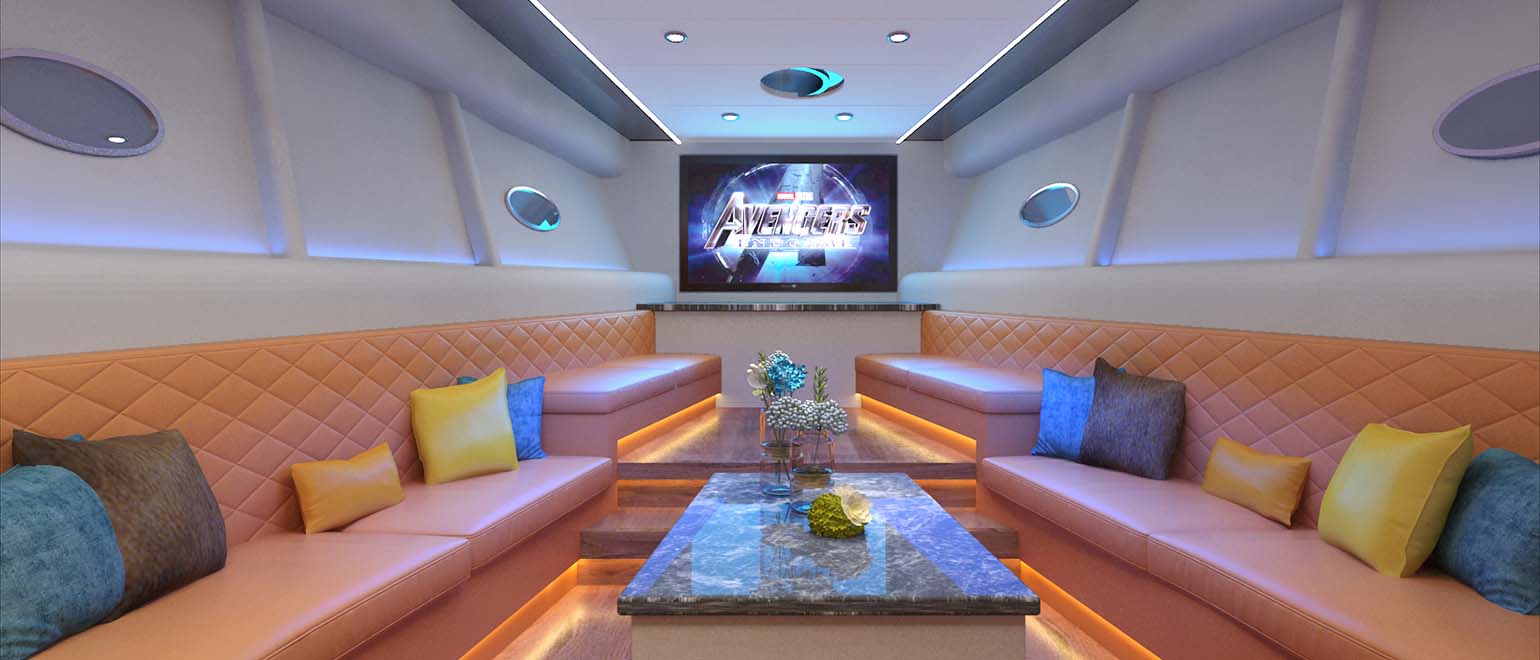 Flit Luxury Customized Design 48ft Fiberglass Motor Yacht-7