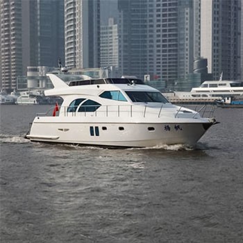16.4m/53ft Luxury Fiberglass Yacht - 12-Seater Double Diesel Engine Vessel for Leisure Cruising & Corporate Events