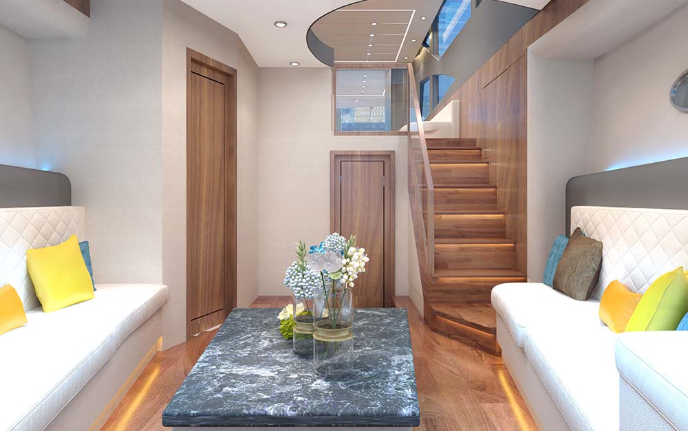 Flit Luxury Customized Design 48ft Fiberglass Motor Yacht-10