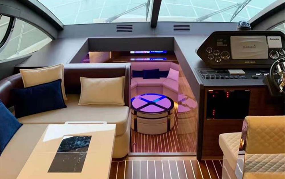 Flit Luxury Customized Design 48ft Fiberglass Motor Yacht-8